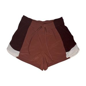 Abercrombie YPB motionTEK High Rise Lined Workout Short | Mahogany | Large